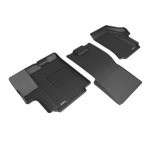 Dodge Ram Promaster Floor Mats - Front - 3D MAXpider - Kagu with Carbon Fiber Embossed Pattern - Black - `23-`26 Dodge Ram Promaster Floor Mats - Front - 3D MAXpider - Kagu with Carbon Fiber Embossed Pattern - Black - `23-`26